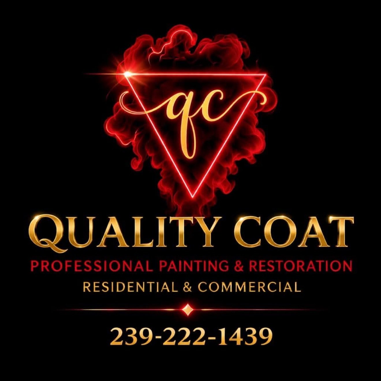 Quality Coat Professional Painting and Restoration logo, residential and commercial, 239-222-1439